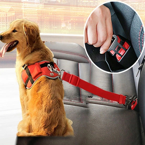 Adjustable Car Safety Seat Belt for Dogs & Cats