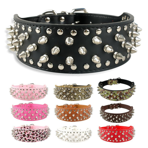 Bold & Spiked Rivet Collar