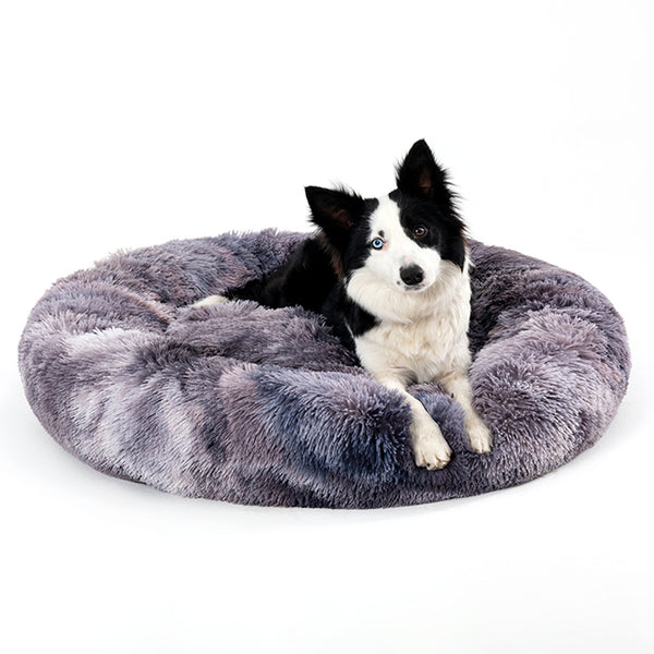 Fluffy Donut Bed for Dogs & Cats