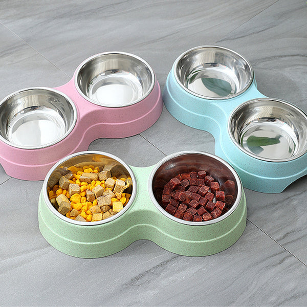 Double Delight Pet Feeder for Dogs & Cats