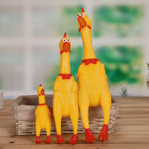 Wacky Squeaky Chicken Stress Relief Toy