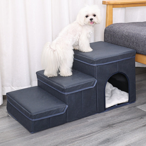 3-Step Stair with Storage Box and Rest Area 