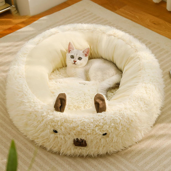 Cuddle Cloud Plush Bed for Dogs & Cats